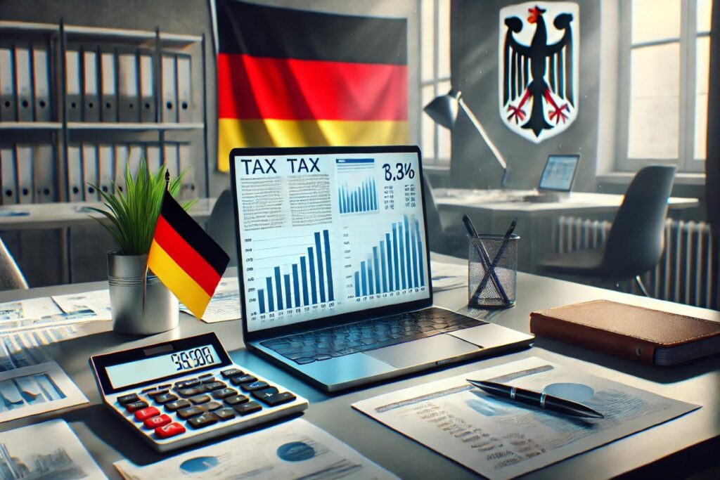 Symbolbild zu steuerlichen Änderungen 2025: Entlastungen für Unternehmen, Senkung der Stromsteuer und digitale Verwaltungsreformen.
